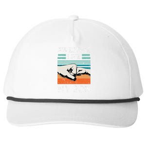 AWESOME LIKE MY SON Funny Fathers Day Dad Joke Snapback Five-Panel Rope Hat