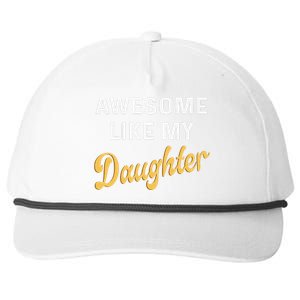 Awesome Like My Daughter FatherS Day Funny Dad Papa Snapback Five-Panel Rope Hat