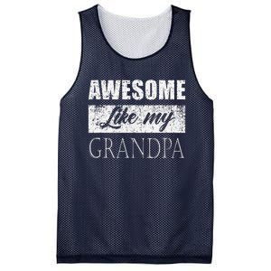 Awesome Like My Grandpa FatherS Day Gifts From Son Daughter Mesh Reversible Basketball Jersey Tank