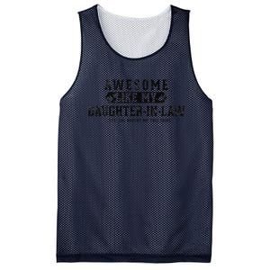 Awesome Like My Daughter In Law FatherS Day Funny Dad Joke Mesh Reversible Basketball Jersey Tank