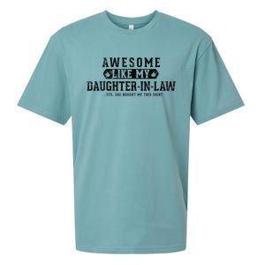 Awesome Like My Daughter In Law FatherS Day Funny Dad Joke Sueded Cloud Jersey T-Shirt