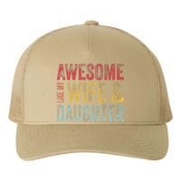 Awesome Like My Wife & Daughter Man Funny Fathers Day Dad Yupoong Adult 5-Panel Trucker Hat