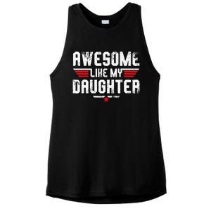 Awesome Like My Daughter Ladies PosiCharge Tri-Blend Wicking Tank