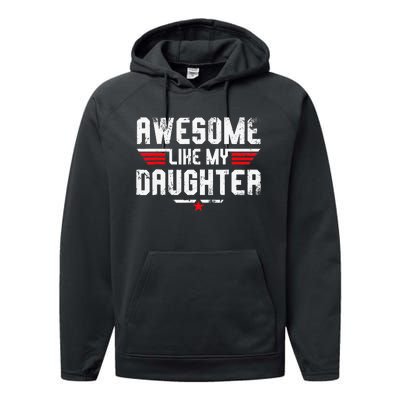 Awesome Like My Daughter Performance Fleece Hoodie