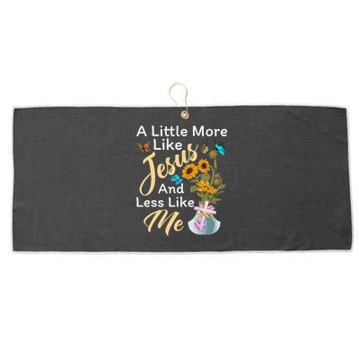 A Little More Like Jesus A Little Less Like Me Large Microfiber Waffle Golf Towel