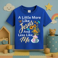 A Little More Like Jesus A Little Less Like Me Toddler T-Shirt