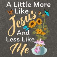 A Little More Like Jesus A Little Less Like Me Cotton Canvas Backpack