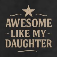Awesome Like My Daughter - Father's Day Gift 7 Panel Mesh Trucker Snapback Hat