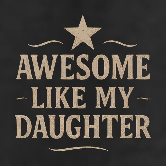 Awesome Like My Daughter - Father's Day Gift 7 Panel Mesh Trucker Snapback Hat