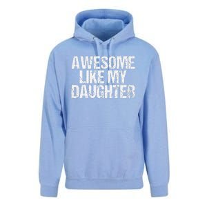 Awesome Like My Daughter Gifts Man Funny Fathers Day Dad Unisex Surf Hoodie