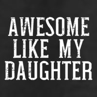 Awesome Like My Daughter Funny Cool Awesome Love Mom Dad 7 Panel Mesh Trucker Snapback Hat