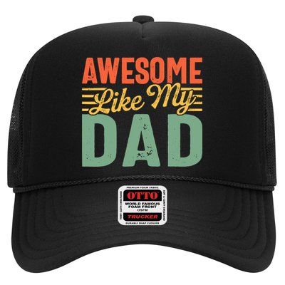 Awesome Like My Dad Family Lover Retro Vintage Trucker Hat