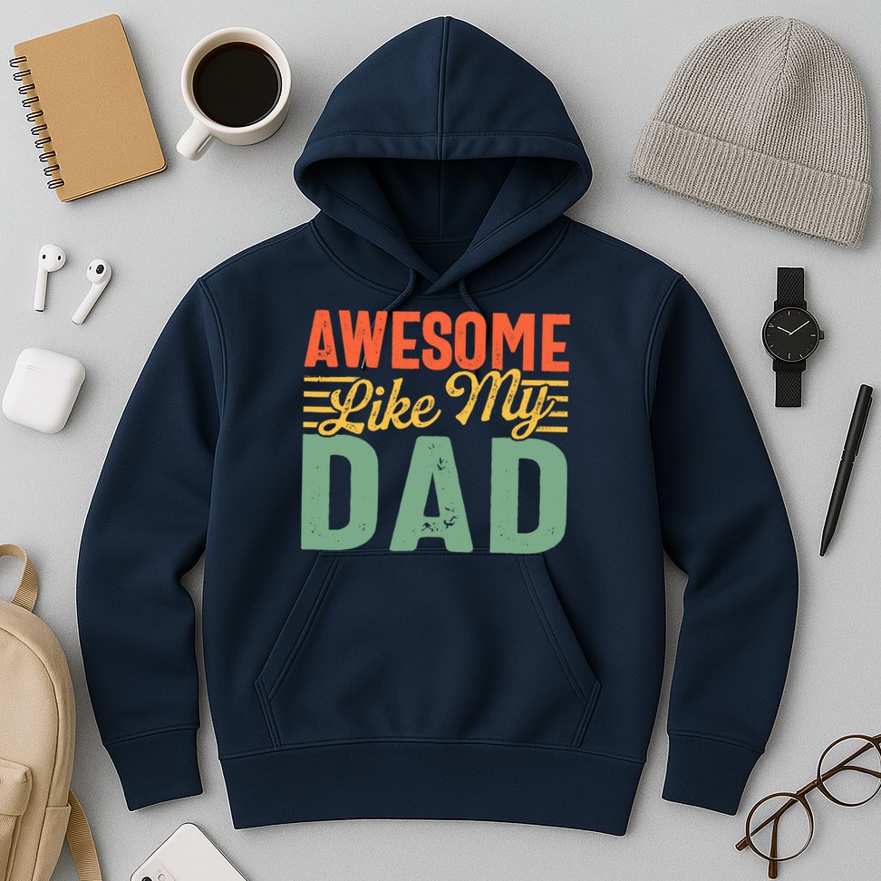Awesome Like My Dad Family Lover Retro Vintage Hoodie