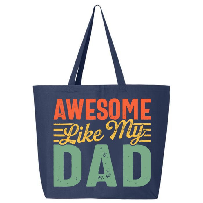 Awesome Like My Dad Family Lover Retro Vintage 25L Jumbo Tote