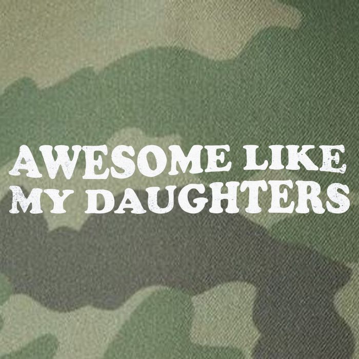Awesome Like My Daughters Funny Mother Father Legacy Tie Dye Trucker Hat