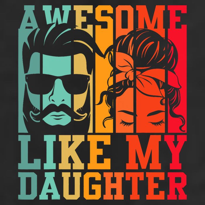 Awesome Like My Daughter Funny Dad And Daughter FatherS Day Adult Drive Performance Visor