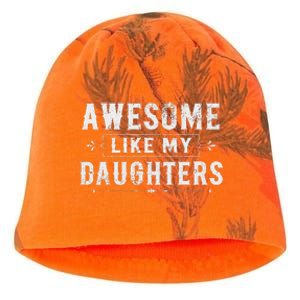 Awesome Like My Daughters Dad Funny Father's Day Kati - Camo Knit Beanie