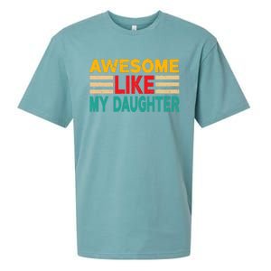 Awesome Like My Daughter Funny Dad Awesome Like My Daughter Sueded Cloud Jersey T-Shirt