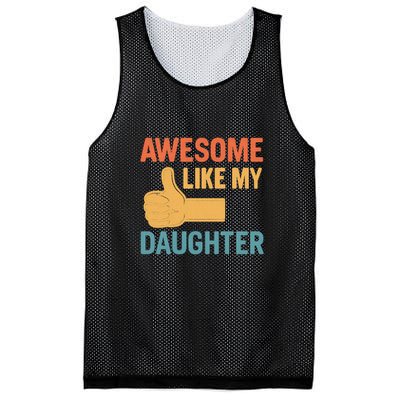Awesome Like My Daughter - Father's Day Gift Mesh Reversible Basketball Jersey Tank