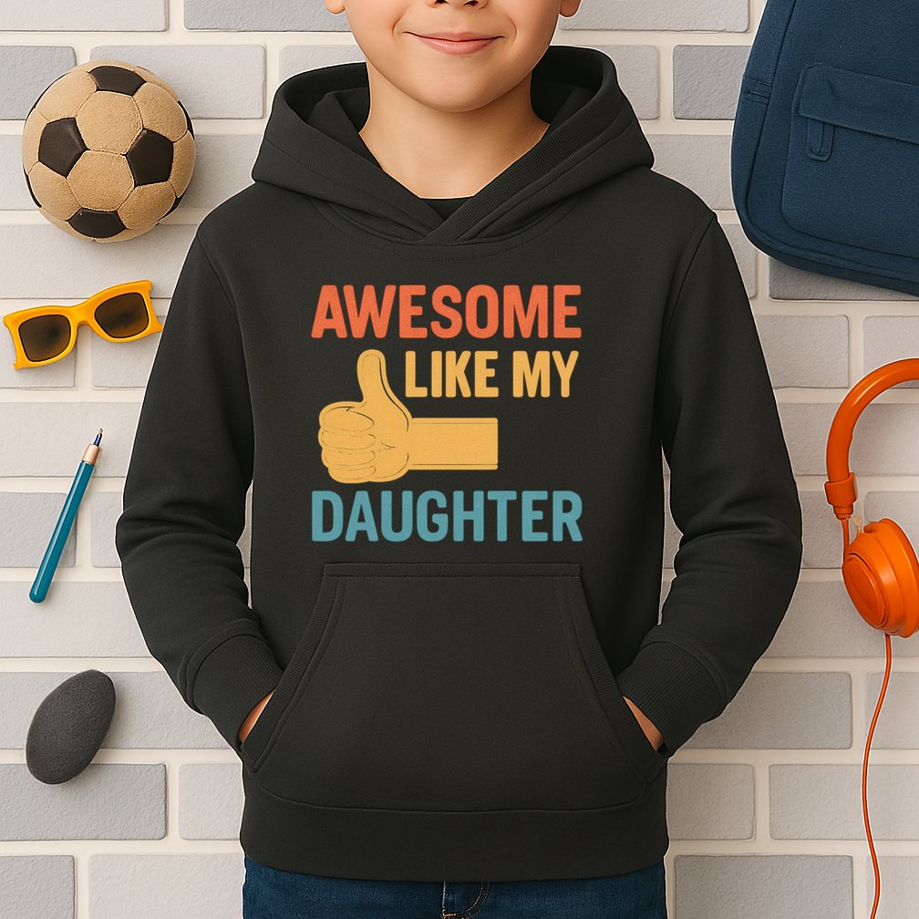 Awesome Like My Daughter - Father's Day Gift Kids Hoodie