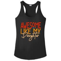 Awesome Like My Daughter Present Dad Joke Fathers Day Ladies PosiCharge Competitor Racerback Tank