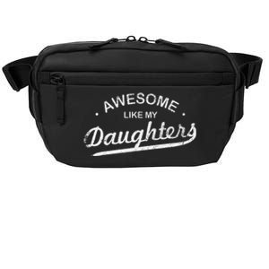 Awesome Like My Daughter Retro Dad Funny Fathers Day Crossbody Pack