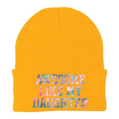 Awesome Like My Daughter Family Lovers Funny Fathers Day Knit Cap Winter Beanie