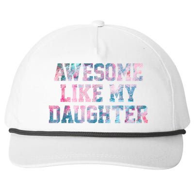 Awesome Like My Daughter Family Lovers Funny Fathers Day Snapback Five-Panel Rope Hat