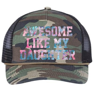 Awesome Like My Daughter Family Lovers Funny Fathers Day Retro Rope Trucker Hat Cap