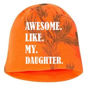 Awesome Like My Daughters Fathers Day Family Humor Gift Dad Kati - Camo Knit Beanie