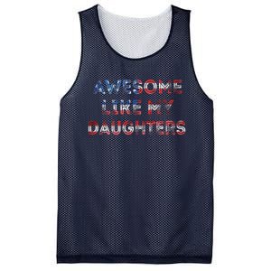 Awesome Like My Daughters Fathers Day Mesh Reversible Basketball Jersey Tank