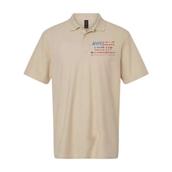 Awesome Like My Daughters Fathers Day Softstyle Adult Sport Polo