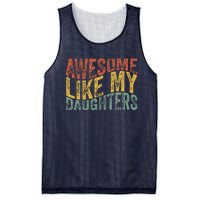 Awesome Like My Daughter Retro Dad Funny Fathers Mesh Reversible Basketball Jersey Tank