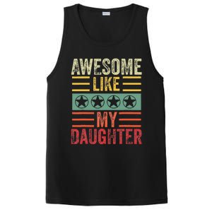 Awesome Like My Daughter Retro Dad Funny Fathers PosiCharge Competitor Tank