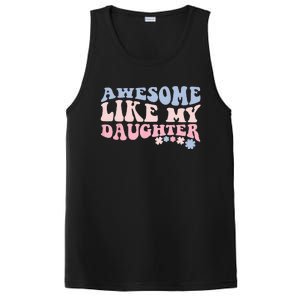 Awesome Like My Daughter Fathers Day Wavy Groovy Celebration PosiCharge Competitor Tank