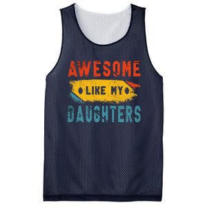 Awesome Like My Daughter Proud Love Father Daughter Bond Mesh Reversible Basketball Jersey Tank