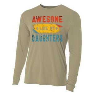 Awesome Like My Daughter Proud Love Father Daughter Bond Cooling Performance Long Sleeve Crew