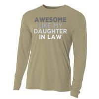 Awesome Like My Daughter In Law FatherS Day In Law Vintage Cooling Performance Long Sleeve Crew