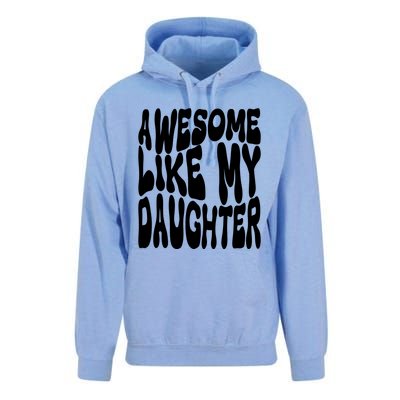 Awesome Like My Daughter For Dad On Fathers Day Gift Unisex Surf Hoodie