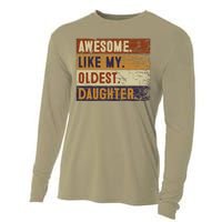 Awesome Like My Oldest Daughter Funny FatherS Day Cooling Performance Long Sleeve Crew