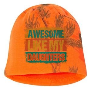 Awesome Like My Daughters Funny Gift Funny Fathers Day Dad Funny Gift Kati - Camo Knit Beanie