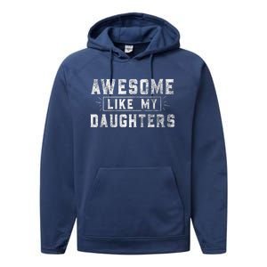 Awesome Like My Daughter Father's Day Men Funny Gift Performance Fleece Hoodie