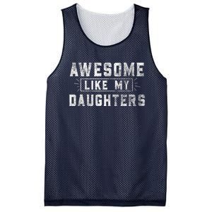 Awesome Like My Daughter Father's Day Men Funny Gift Mesh Reversible Basketball Jersey Tank