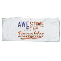 Awesome Like My Daughter Large Microfiber Waffle Golf Towel