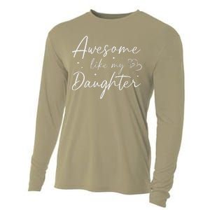 Awesome Like My Daughter For Mom Mama Women Cooling Performance Long Sleeve Crew