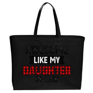 Awesome Like My Daughter In Law Father & Family Lovers Cotton Canvas Jumbo Tote