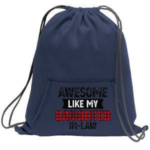 Awesome Like My Daughter In Law Father & Family Lovers Sweatshirt Cinch Pack Bag