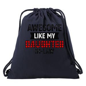 Awesome Like My Daughter In Law Father & Family Lovers Drawstring Bag