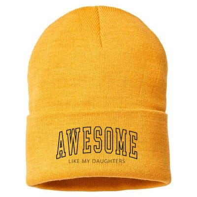 Awesome Like My Daughters Sustainable Knit Beanie