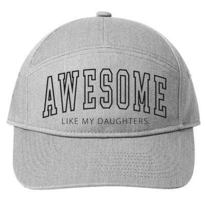 Awesome Like My Daughters 7-Panel Snapback Hat